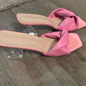 Pink Short Heels (Sandals)